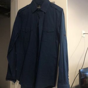 Express fitted button down